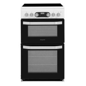 Hotpoint HD5V93CCW/UK Electric Freestanding Double Cooker - White