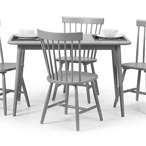 Julian Bowen Torino Lunar Grey Dining Table and 4 Chairs