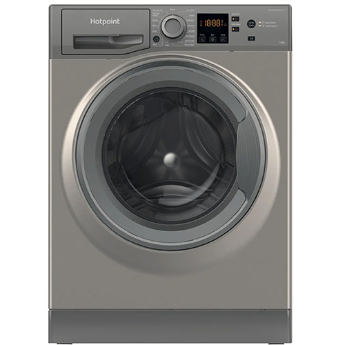 Hotpoint NSWM1045CGGUKN graphite 10kg washing machine - freestanding