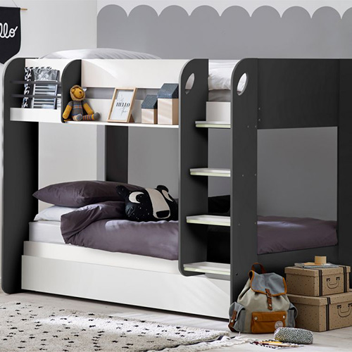 Mars Bunk & Underbed – Charcoal & White