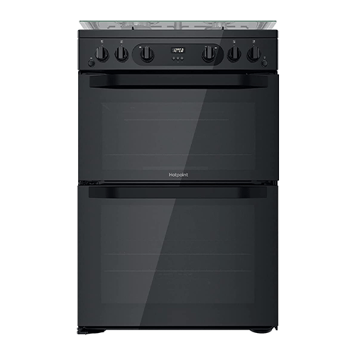Hotpoint HDM67G0CCB Double Cooker 60CM