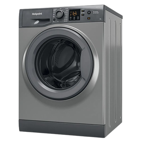 Hotpoint NSWM 1046 GG UK graphite washing machine with 10kg drum and 1400rpm spin