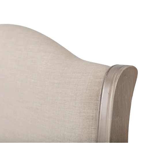 Julian Bowen Camille super king size Bed in limed oak with French-inspired curves and ornate detailing