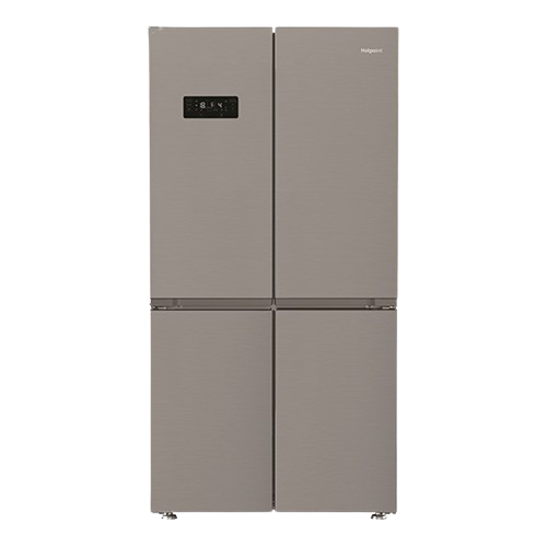 Hotpoint American 4-door fridge freezer 572L stainless steel with touchscreen display