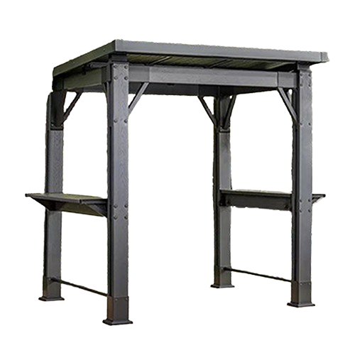 Keter Signature garden grill gazebo with shelves and hooks outdoor cooking shelter