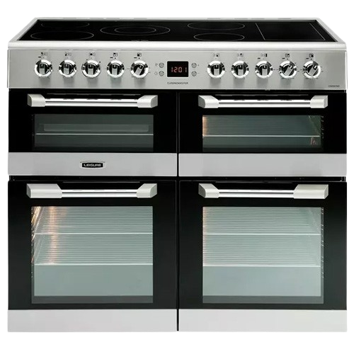 100cm electric range cooker – three ovens with ceramic five-zone hob