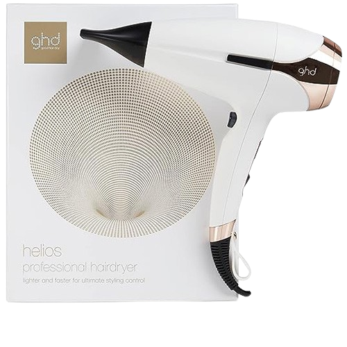 Front view of ghd Helios hair dryer for salon-quality styling