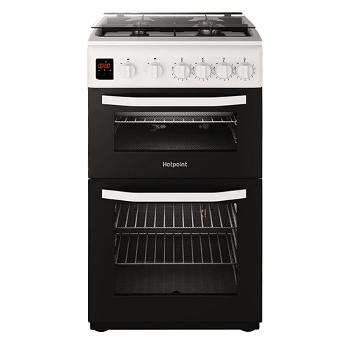 Hotpoint HD5G00CCW 50cm freestanding gas cooker in white