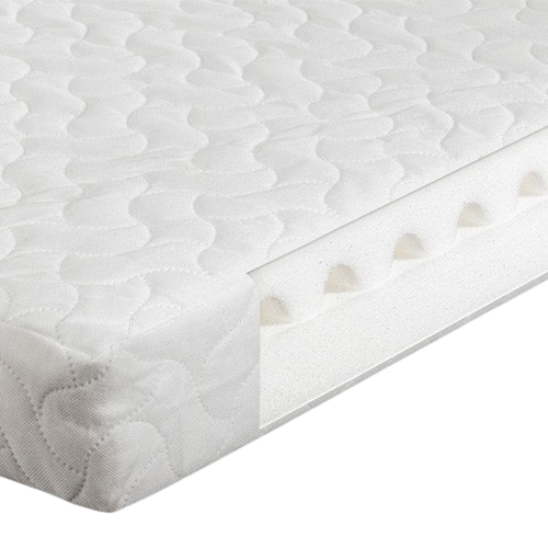 Airwave Foam Cotbed Mattress with breathable dual-layer Airwave system and removable zipped cover.