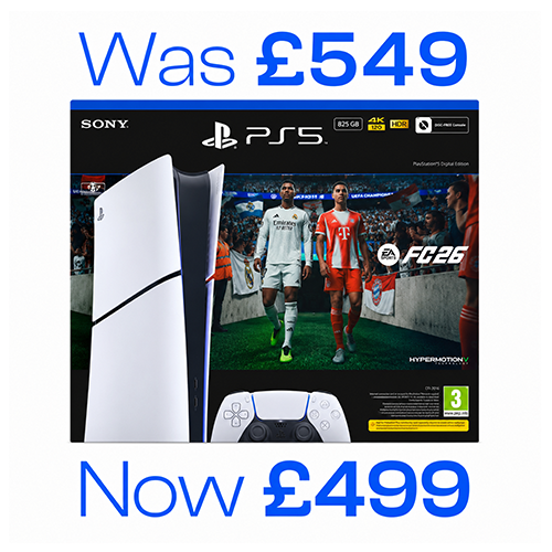 Sony PlayStation 5 Digital Edition EA Sports FC 26 bundle with DualSense controller