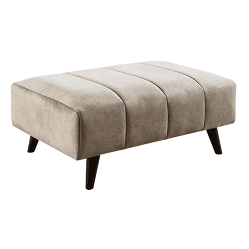 Lebus Glamour Footstool Charcoal