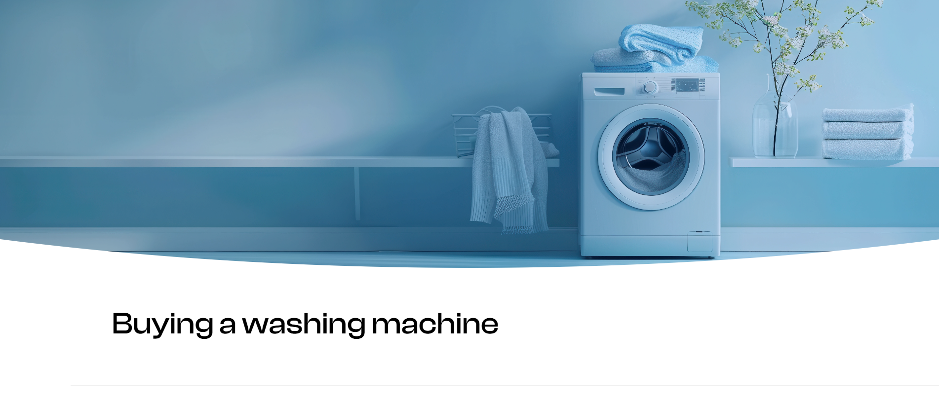 Washing Machine Buying Guide