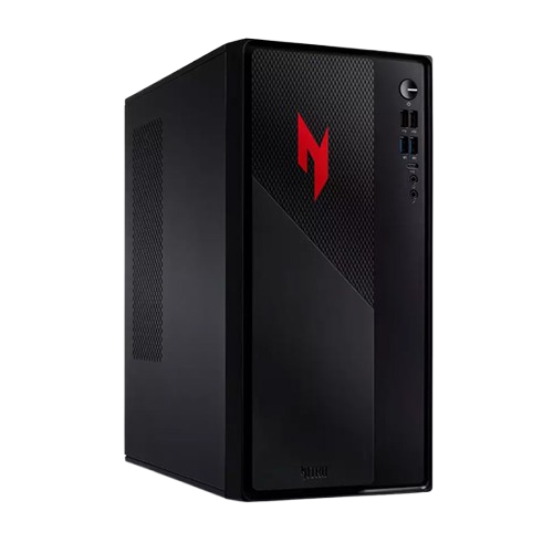 Compact Nitro 20 gaming desktop with Intel Core i5, NVIDIA RTX 3050, 16GB RAM and 512GB SSD.