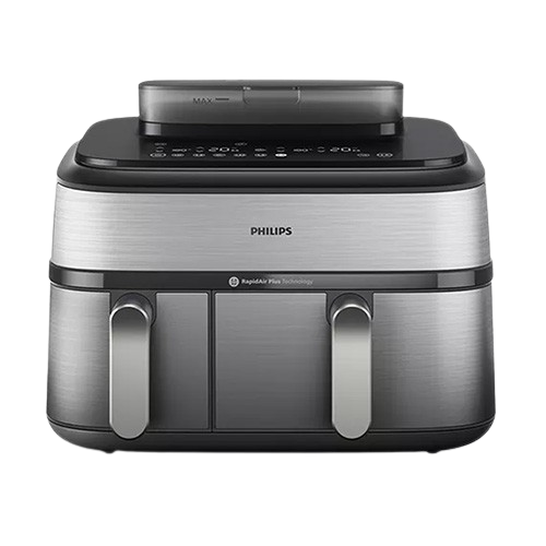 Philips 9L Dual Drawer Air Fryer with Rapid Air and Airsteam Technology for healthy, crispy cooking
