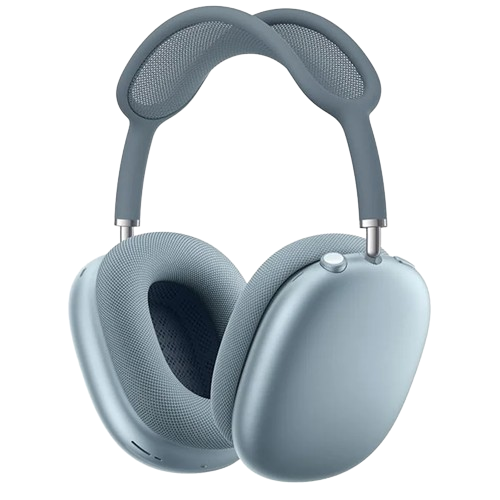 Apple AirPods Max in blue color on a white background