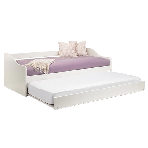 Elba Daybed with pull-out underbed in Surf White finish – curved design guest bed by Julian Bowen