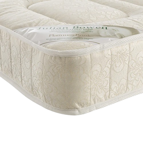 Julian Bowen bunk bed with Platinum 18cm medium-firm mattress – safe low-profile design for upper bunks