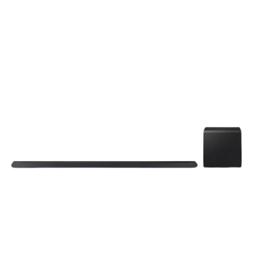 Samsung HW-S800D 3.1.2 Channel Ultra Slim Soundbar with Wireless Subwoofer in black.