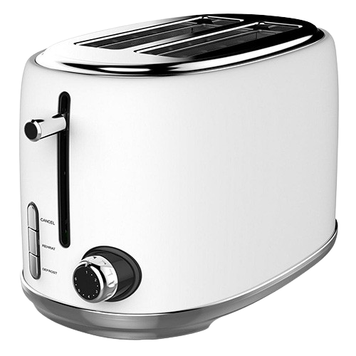 Linsar KY865WHITE 2 Slice Toaster in white.