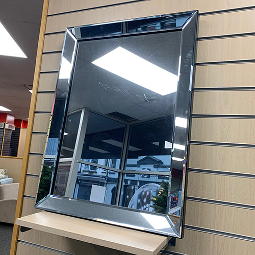 Soprano Venetian style wall mirror ex-display clearance item with bevelled edges.