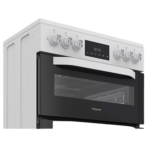 Hotpoint stainless steel 60cm freestanding cooker with gas hob