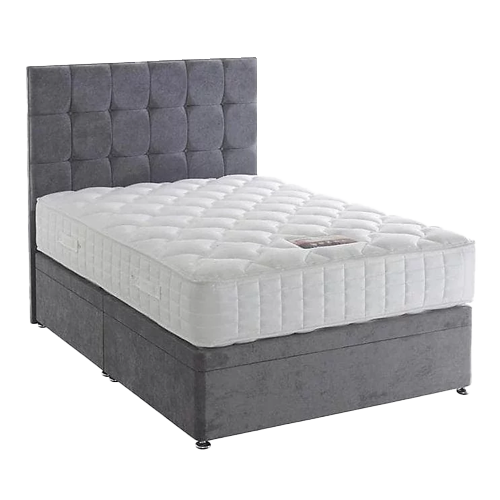 Vermont 1000 double divan bed with pocket sprung mattress and four storage drawers