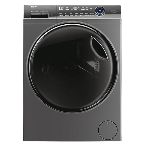 Haier HW10GBD14979SUUK 10kg 1400rpm A-rated washing machine in grey with LED display