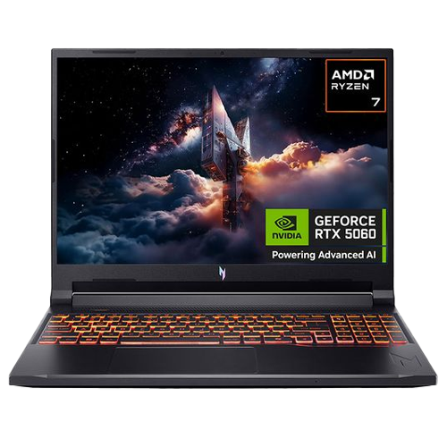 Acer Nitro V 16 AI 16 inch gaming laptop with Ryzen 7 processor and RTX 5060 graphics