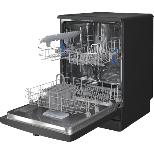 Indesit D2F HK26 B UK black full-size dishwasher