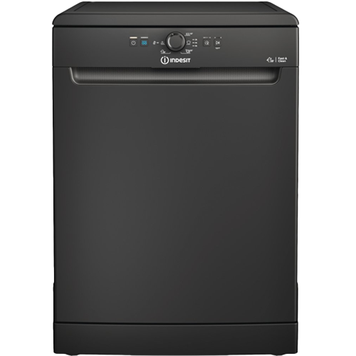 Indesit D2F HK26 B UK black full-size dishwasher