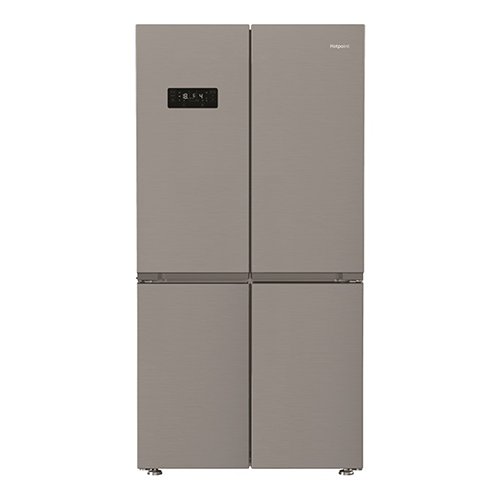 Hotpoint American 4-door fridge freezer 572L stainless steel with touchscreen display