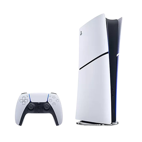 Sony PlayStation 5 Slim console with DualSense controller 4K gaming