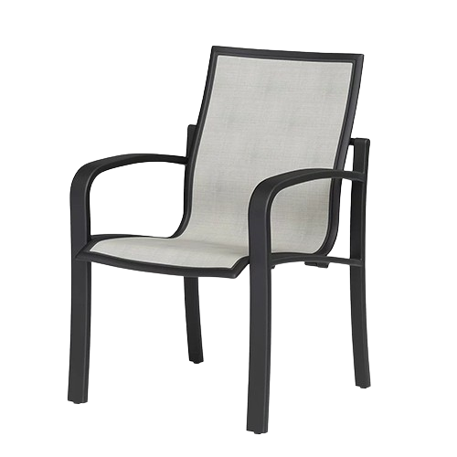 Maxwell 7 piece sling dining set with aluminium frame and sintered stone table