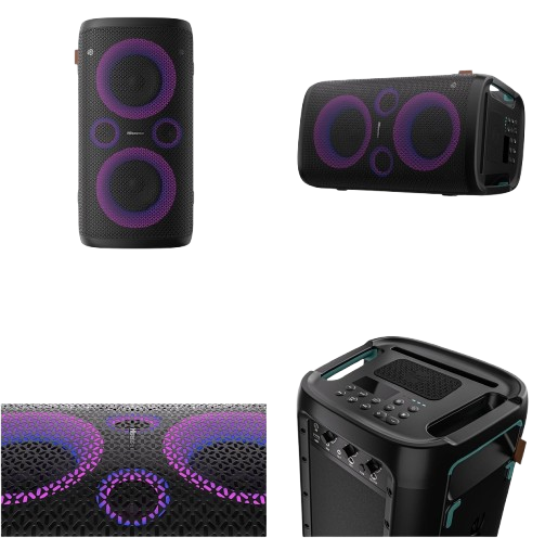 Hisense Party Storm 300W Bluetooth speaker with lights and karaoke mode
