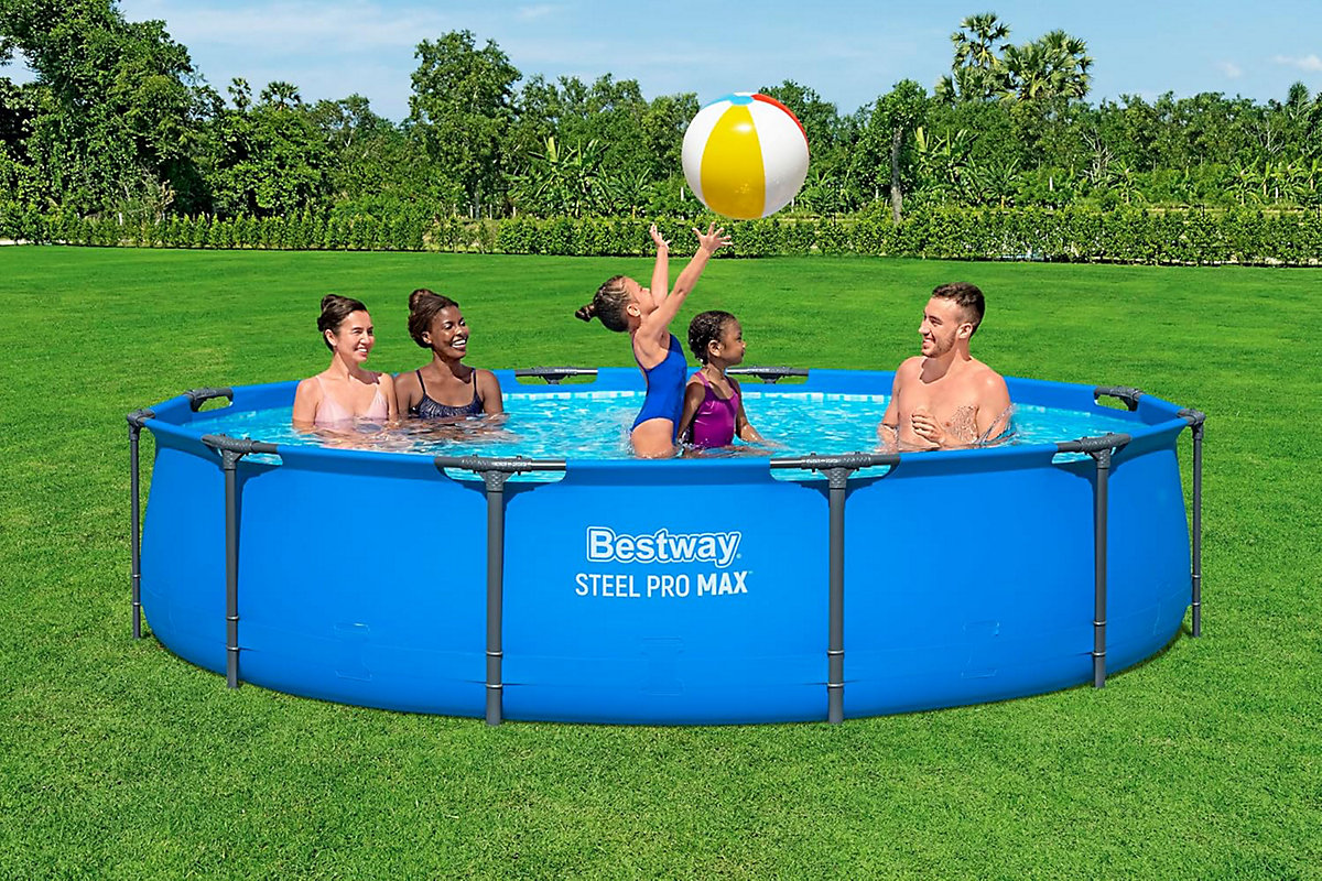 Bestway Steel Pro 12ft round frame swimming pool with filter pump