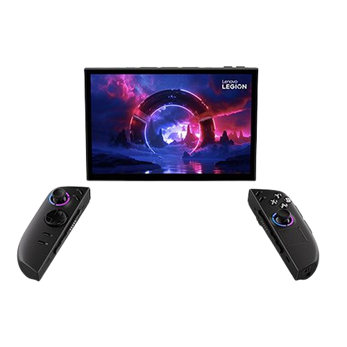 Lenovo Legion Go 2 handheld gaming console with detachable controllers and 8.8-inch OLED display