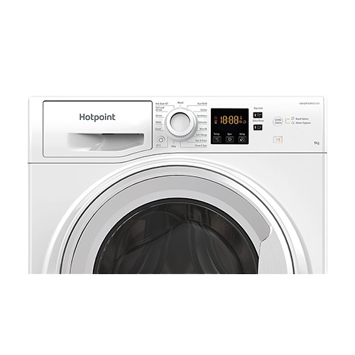Hotpoint 9kg Anti-Stain washing machine in white