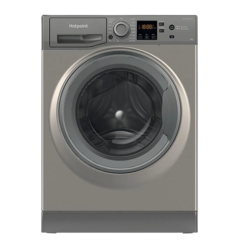 Hotpoint 9kg 1400 Spin Anti-Stain Washing Machine in Graphite