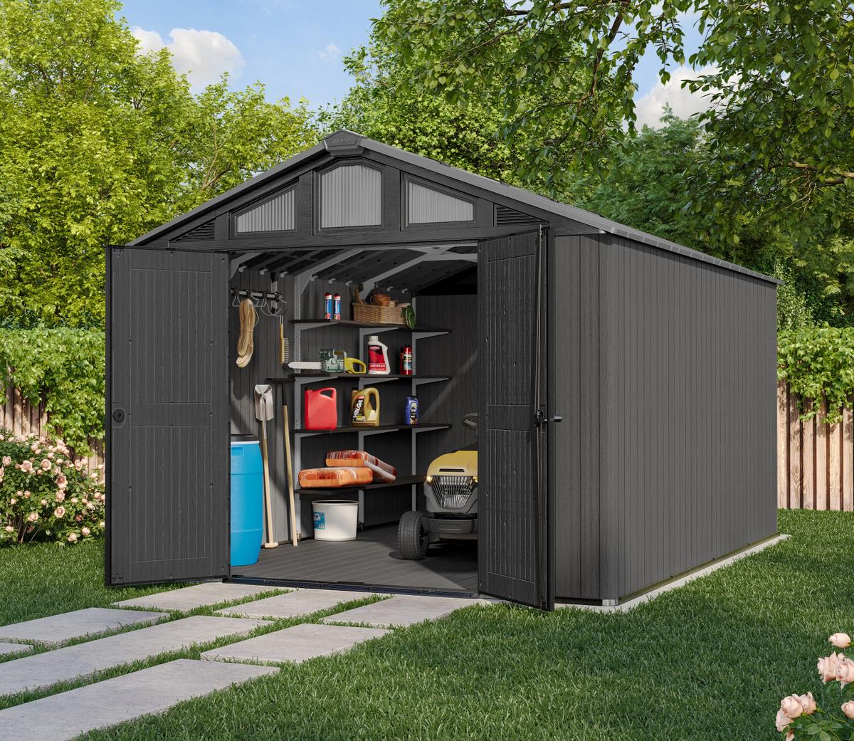 Keter Stronghold 10 x 15 Evotech resin garden shed